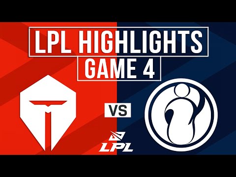 TES vs IG Highlights Game 4 | LPL 2025 Split 1 Playoffs | Top Esports vs Invictus Gaming