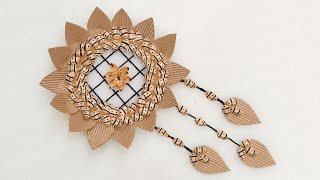 EASY PISTA SHELL WALL HANGING TORAN / DIY WOOLEN TORAN MAKING / DOOR HANGING CRAFT IDEAS/HOME DECOR