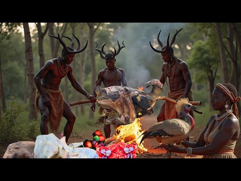 Giant Guineafowl BBQ with the HADZABE TRIBE!