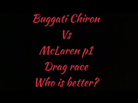 Buggati Chiron vs McLaren p1  in car parking multiplayer | drag race