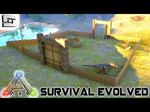 ARK: Survival Evolved - BASE BUILDING WALL! S2E2 ( Gameplay )
