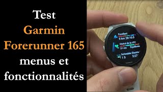 Vido-test sur Garmin Forerunner 165