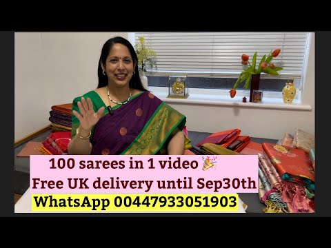 100 sarees to choose | festival collection | Paithani | Kanchi semi silk and more  | Anitha Anand UK