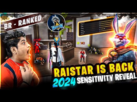 RAISTAR IS BACK | RAISTAR HEADSHOT SENSITIVITY REVEAL 2024 BR RANKED GAMEPLAY GYANGAMING OP REACTION