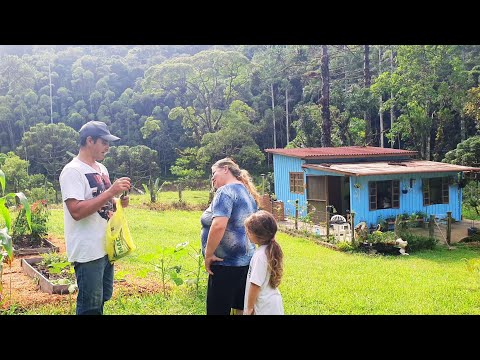 NA ROÇA É ASSIM: UM AJUDA O OUTRO + OBRA NO SÍTIO E COLHEITA DE QUIABO