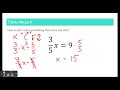 Solving One-Step Equations with Fractions