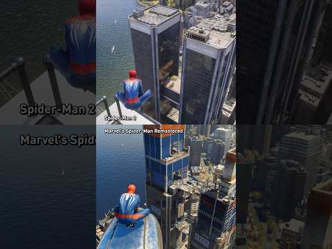Fisk Tower and other map changes in Spider-Man 2 vs. Spider-Man Remastered! #spiderman #gaming