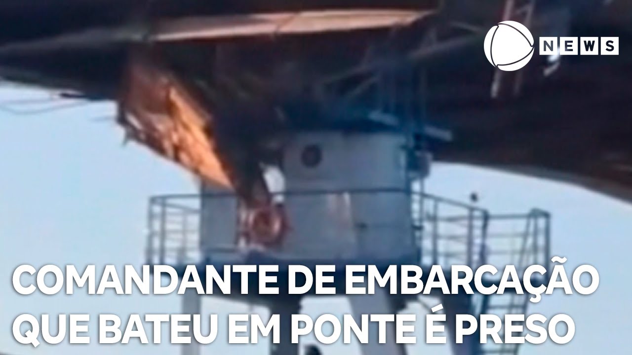 Polícia prende comandante de embarcação que colidiu com ponte em construção para a COP30