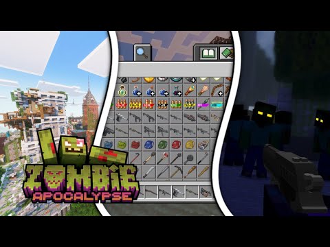 Cách Cài Addon Zombie Apocalypse V7 Mới Nhất Có Thành Phố,Súng 3D Xịn Giống Pc Cho Minecraft Pe 1.21