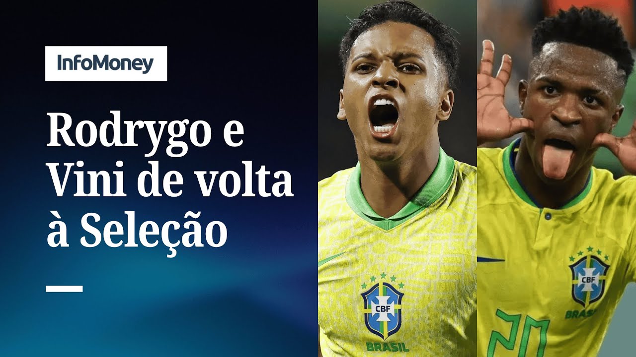 CBF divulga lista para jogos contra Coreia do Sul e Japão com Vini e Rodrygo | InfoMoney News