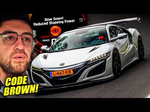 CLOSE CALL!😱 NEW HONDA NSX in Trouble!  // Nürburgring