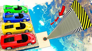 cars vs trampolines