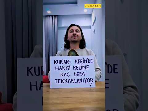 🌹Kur-an-ı Kerim'de Hangi Kelime Kaç Defa Tekrarlanıyor Bilir misiniz? @Fatihinnfedailerii