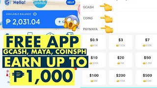 FREE EARNING APP PAYOUT SA GCASH, MAYA, AT COINSPH! KUMITA NG $1 UP TO $20!! | GCASH EARNINGS 2025