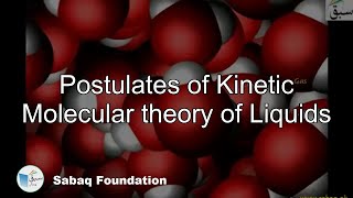 Postulates of Kinetic Molecular theory of Liquids