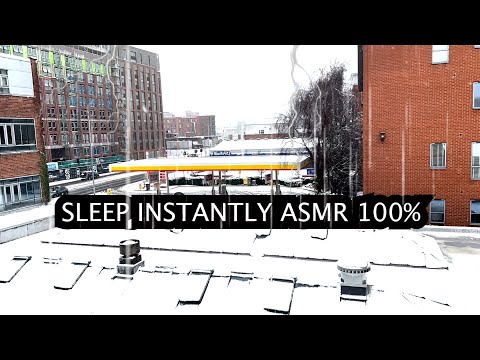 Deep Sleep During LONDON SNOW Rainy Night - Rain Sounds For Sleeping - Beat Insomnia, ASMR, RELAX