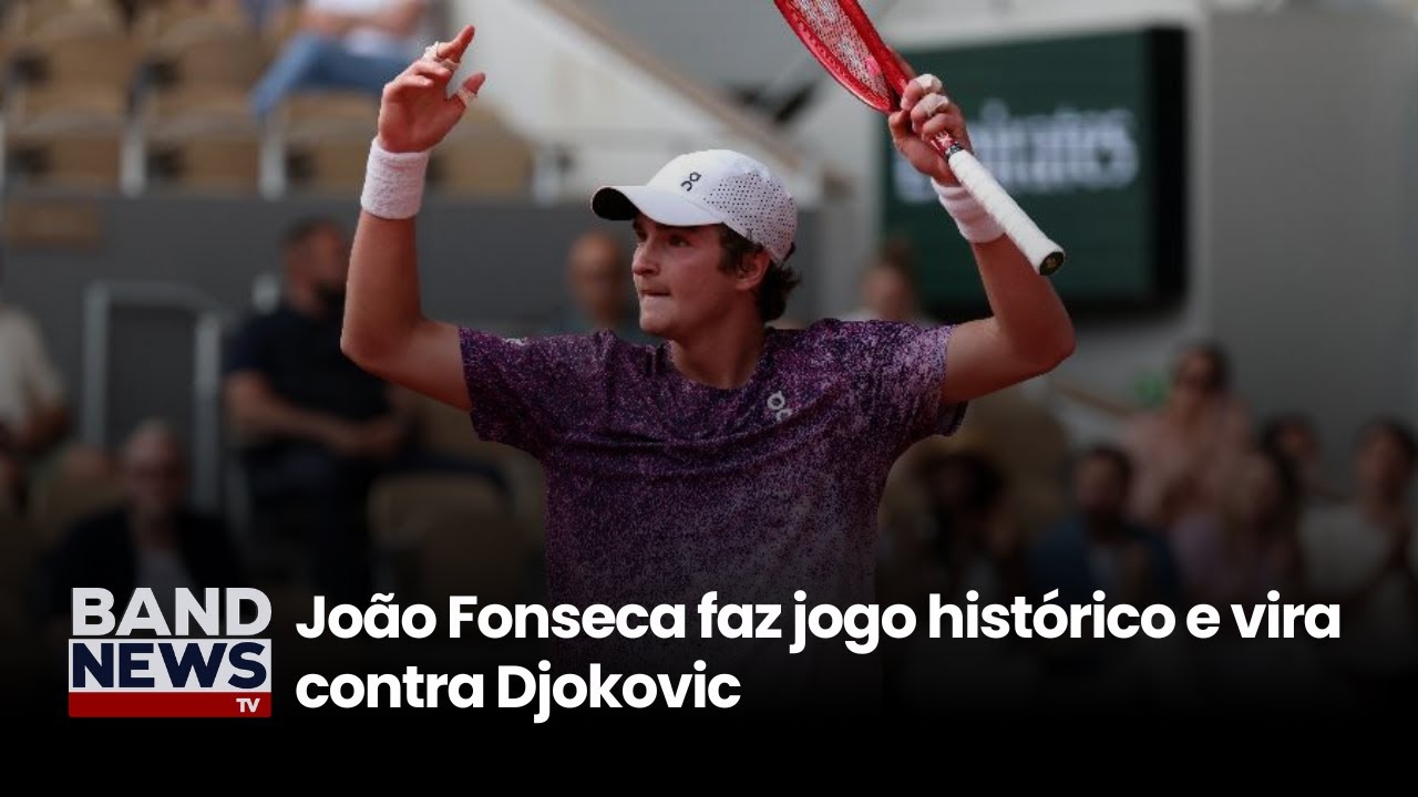 João Fonseca faz jogo histórico e vira contra Djokovic | BandNews TV