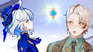 SHE GETS A VISION?! Xlice Plays Furina Story Quest "The Little Oceanid