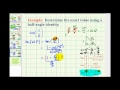 Understanding Tangent PI/8 Using Half Angle Identity