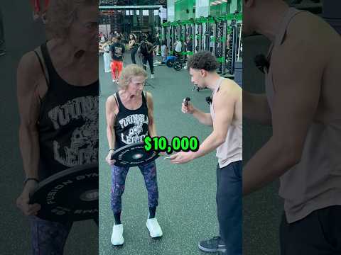 Can ​a 75yr grandma beat me for $10,000💪🏽⁉️