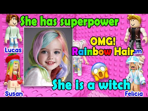 ❤️💚💛 TEXT TO SPEECH 🌈 I Got Into Trouble Because Of Rainbow Hair ✨ Roblox Story