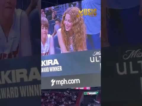 Shakira y Milan disfrutan juntos un juego de los Miami Heat