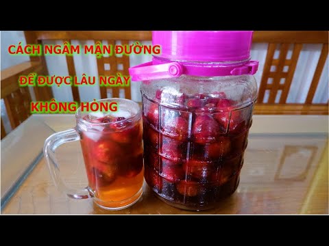 CÁCH NGÂM MẬM ĐƯỜNG ĐỂ LÂU NGÀY KHÔNG BỊ LÊN MEN | ẨM THỰC PHÙNG TẤN