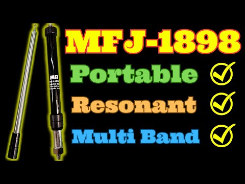 MFJ-1898 Portable Collapsible HF+6-Meter Antenna