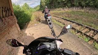 Fui de moto a uma estação de trem abandonada (ede 500)