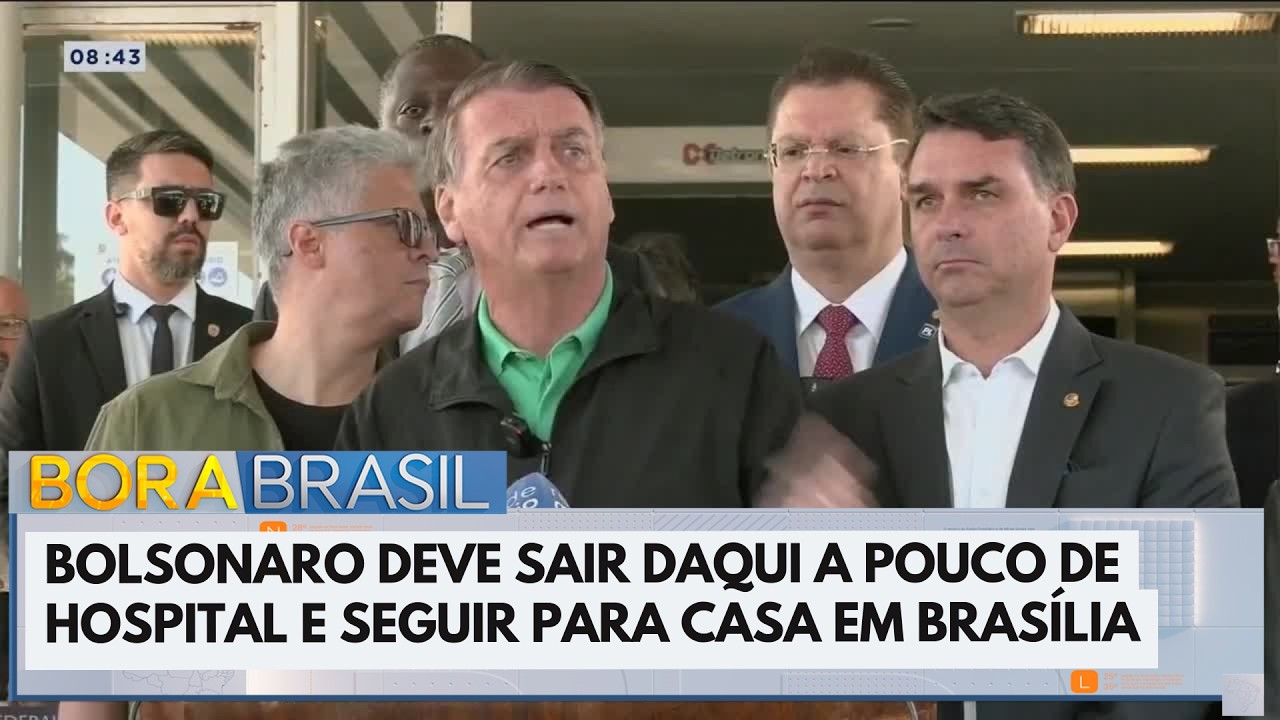 Bolsonaro recebe alta e deve deixar hospital a qualquer momento