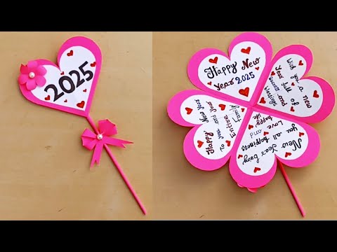 DIY - Happy New Year Card | New Year Greeting Card | New Year Pop-Up Card | Handmade New Year Card