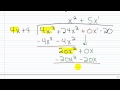Polynomial Long Division Concepts