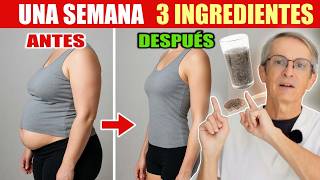 3 INGREDIENTES en una BEBIDA para un VIENTRE PLANO