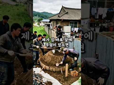 마당 울타리 옆에 조상 묘를 만들겠다는 옆집 막장 할아버지