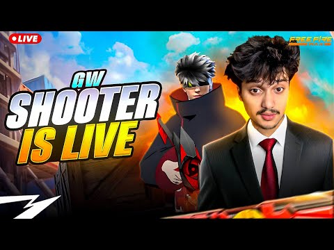 🔴LIVE Top 1 Grandmaster Push 🔥👑With GWS ARMY😎 - Free Fire Live !! #gwshooter #freefirelive