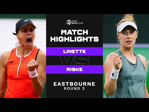 Magda Linette vs. Alison Riske | 2022 Eastbourne Round 2 | WTA Match Highlights