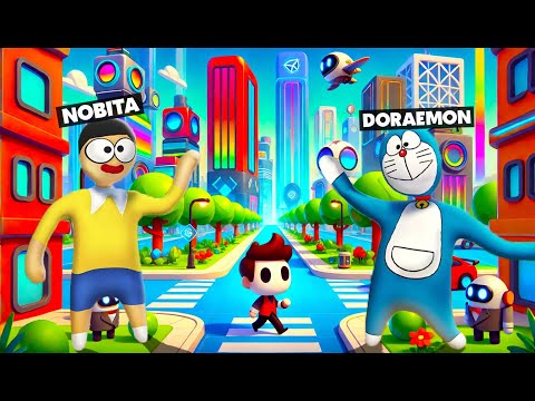 Doraemon & Nobita Find Future City In HFF !!!