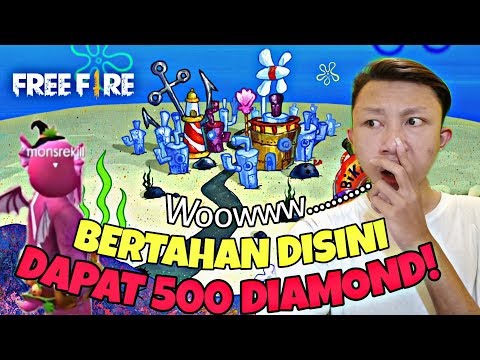 Kota Tersembunyi Ada BIKINI BOTTOM Di Free Firee! dan Challenge 500 Diamond Bertahan no Kill!