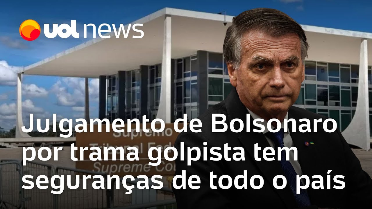 Julgamento de Bolsonaro no STF terá pela 1ª vez efetivo policial de outros estados do Brasil