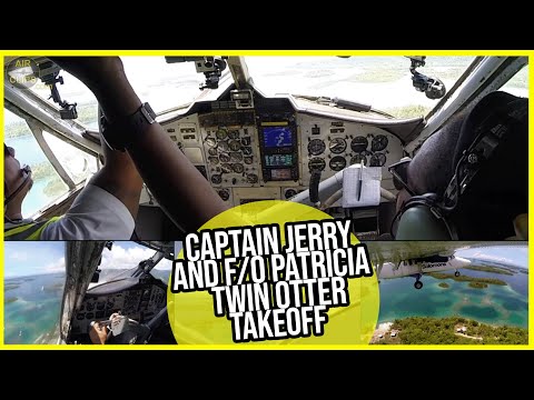 Captain Jerry and F/O Patricia beautifully taking their Twin Otter off from Seghe Island! [AirClips]