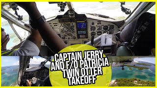 Captain Jerry and F/O Patricia beautifully taking their Twin Otter off from Seghe Island! [AirClips]