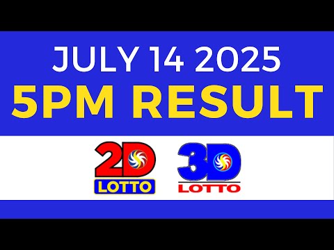 5pm Lotto Result Today Swertres Ez2 PCSO July 14 2025