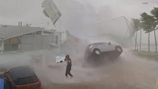 The sun disappeared in Germany! ⚠️ Scary dark clouds and Terrible hailstorm hits Europe