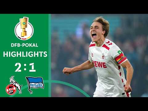 Last-Minute Penalty-Drama! | 1. FC Köln vs. Hertha BSC 2-1 | Highlights | DFB-Pokal Round of 16