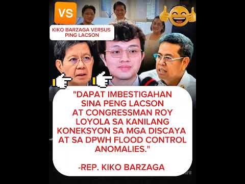 KIKO BARZAGA VERSUS LACSON: #FLOODCONTROL. #trending #corruption #floodcontrol #discaya #shorts