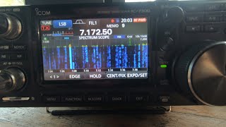 ICOM IC-7300 AND 40 METER END FED WIRE, AT the attotments in Rotterdam 👍