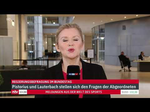 LIVE: Regierungsbefragung der Minister Pistorius und Lauterbach
