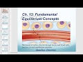 Chemical Equilibrium Concepts and Characteristics