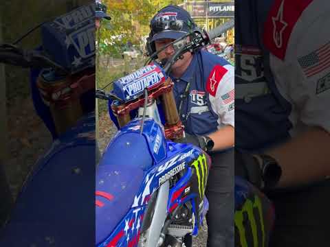 Fork Change in Practice for Eli Tomac at #MXON #USA 2025!