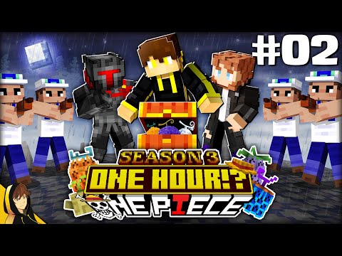 NEARLY DYING TO MARINES?! | Minecraft - [One Hour One Piece S3 - #2]